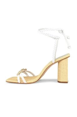 Schutz Hina Sandal White & Natural -Fashion Women's Clothing Store SCHU WZ925 V5