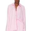 Pastelle Oversize Shirt Pink -Fashion Women's Clothing Store SEPE WI15 V1