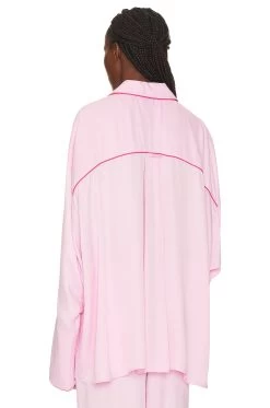 Pastelle Oversize Shirt Pink -Fashion Women's Clothing Store SEPE WI15 V3