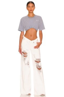 Ollie Jeans White 9 Ollie Jeans White -Fashion Women's Clothing Store SERR WJ13 V4