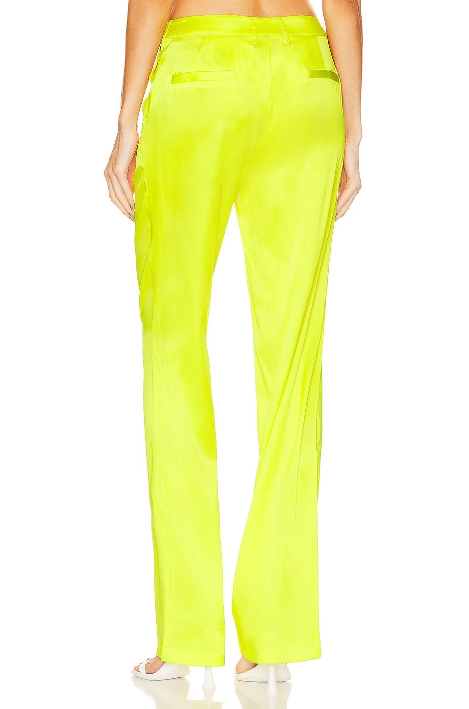 PANTALÓN DE SEDA SUKI Neon Lime 5 PANTALÓN DE SEDA SUKI Neon Lime - Image 3