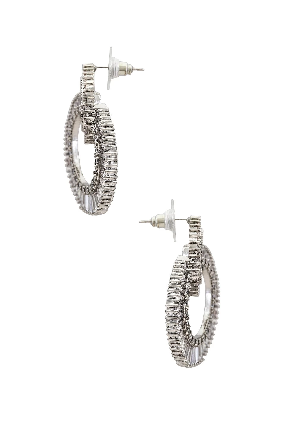 Statement Earrings Silver 4 Statement Earrings Silver - Image 2