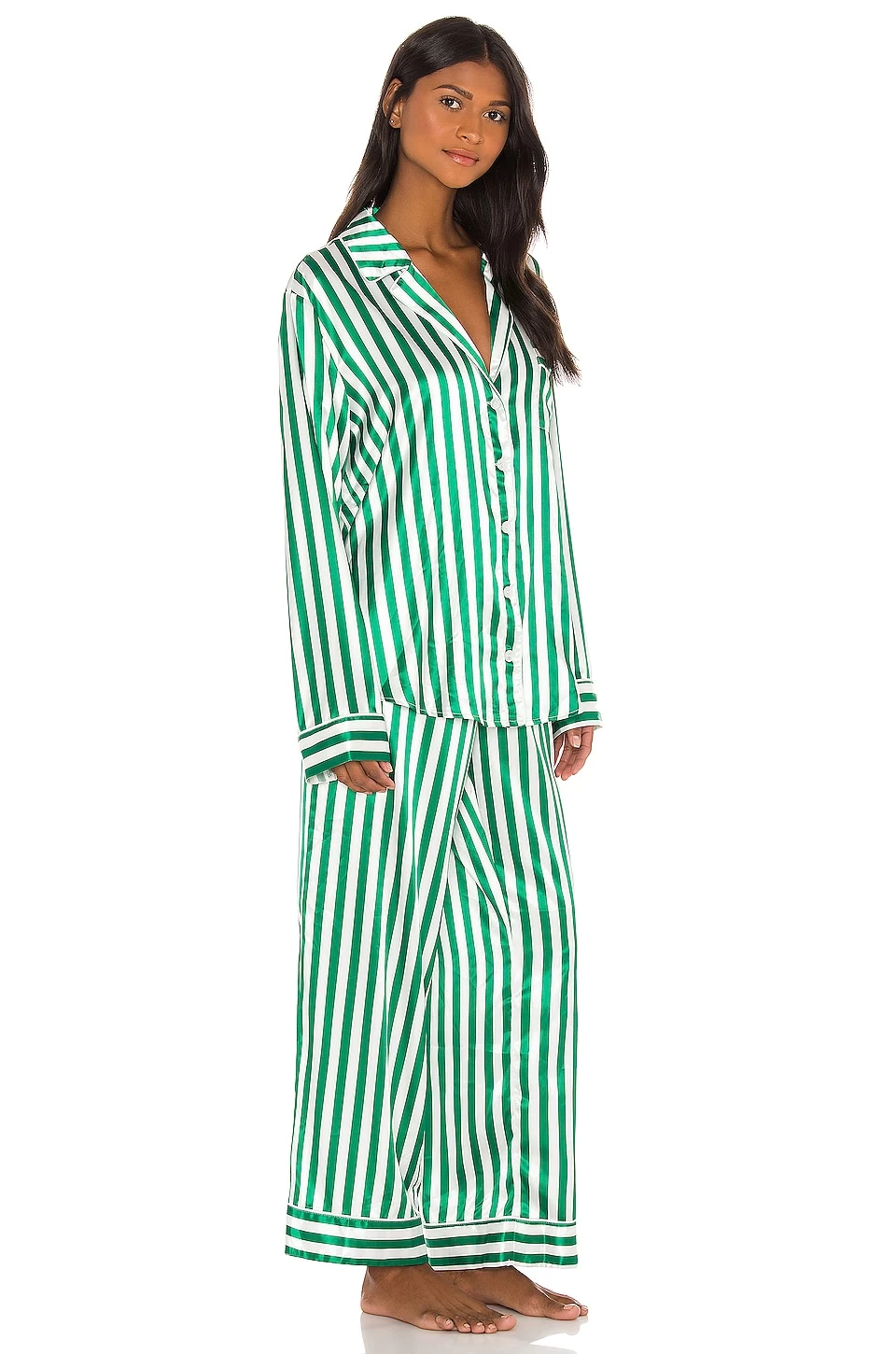 Show Me Your Mumu Classic PJ Set Spearmint Stripe 4 Show Me Your Mumu Classic PJ Set Spearmint Stripe - Image 2