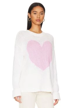 Show Me Your Mumu Sweetheart Sweater Pink Heart -Fashion Women's Clothing Store SHOW WK152 V2