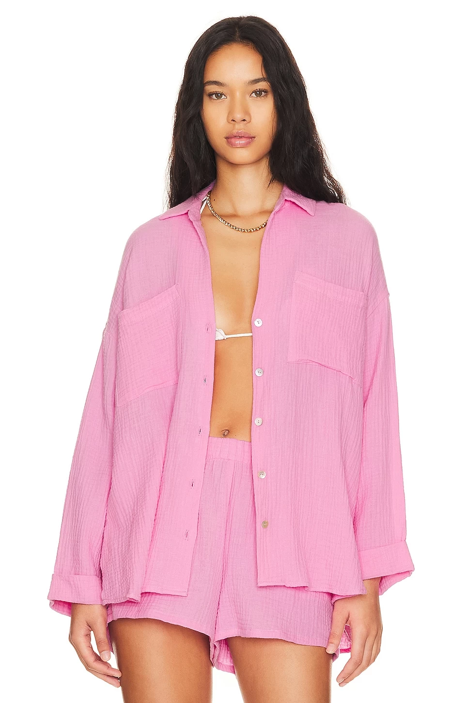 Show Me Your Mumu Weekday Button Up Bubblegum 3 Show Me Your Mumu Weekday Button Up Bubblegum