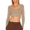 Solid & Striped The Molly Cardigan Espresso, Marigold & Eggshell -Fashion Women's Clothing Store SLST WK8 V1