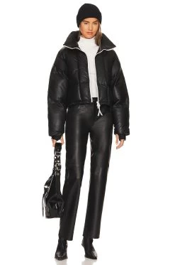 Jada Leather Pant Black 9 Jada Leather Pant Black -Fashion Women's Clothing Store SLUR WP3 V4