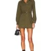 Steve Madden Ryleigh Mini Dress Olive Night -Fashion Women's Clothing Store SMAD WD22 V1