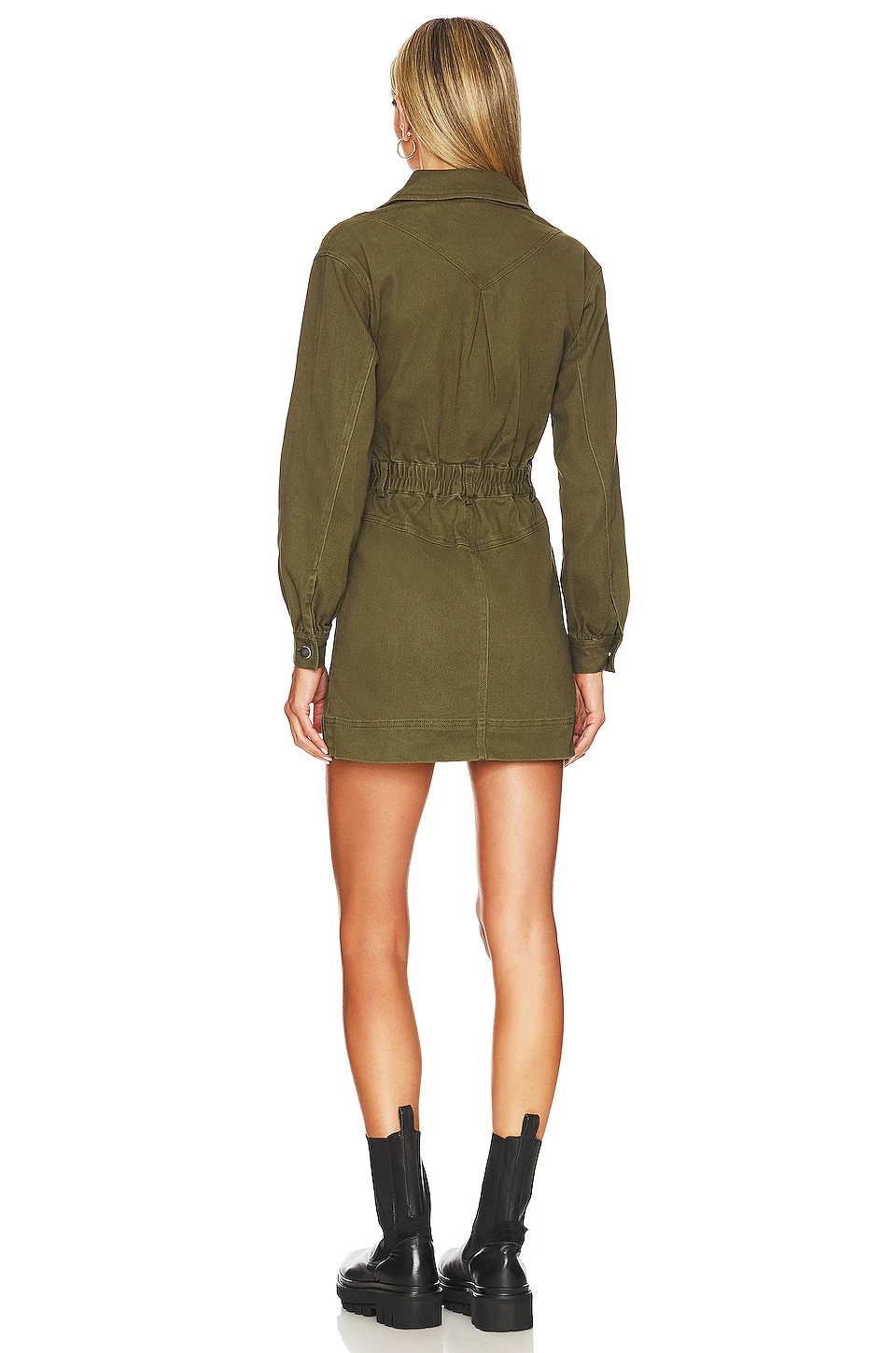Steve Madden Ryleigh Mini Dress Olive Night 5 Steve Madden Ryleigh Mini Dress Olive Night - Image 3