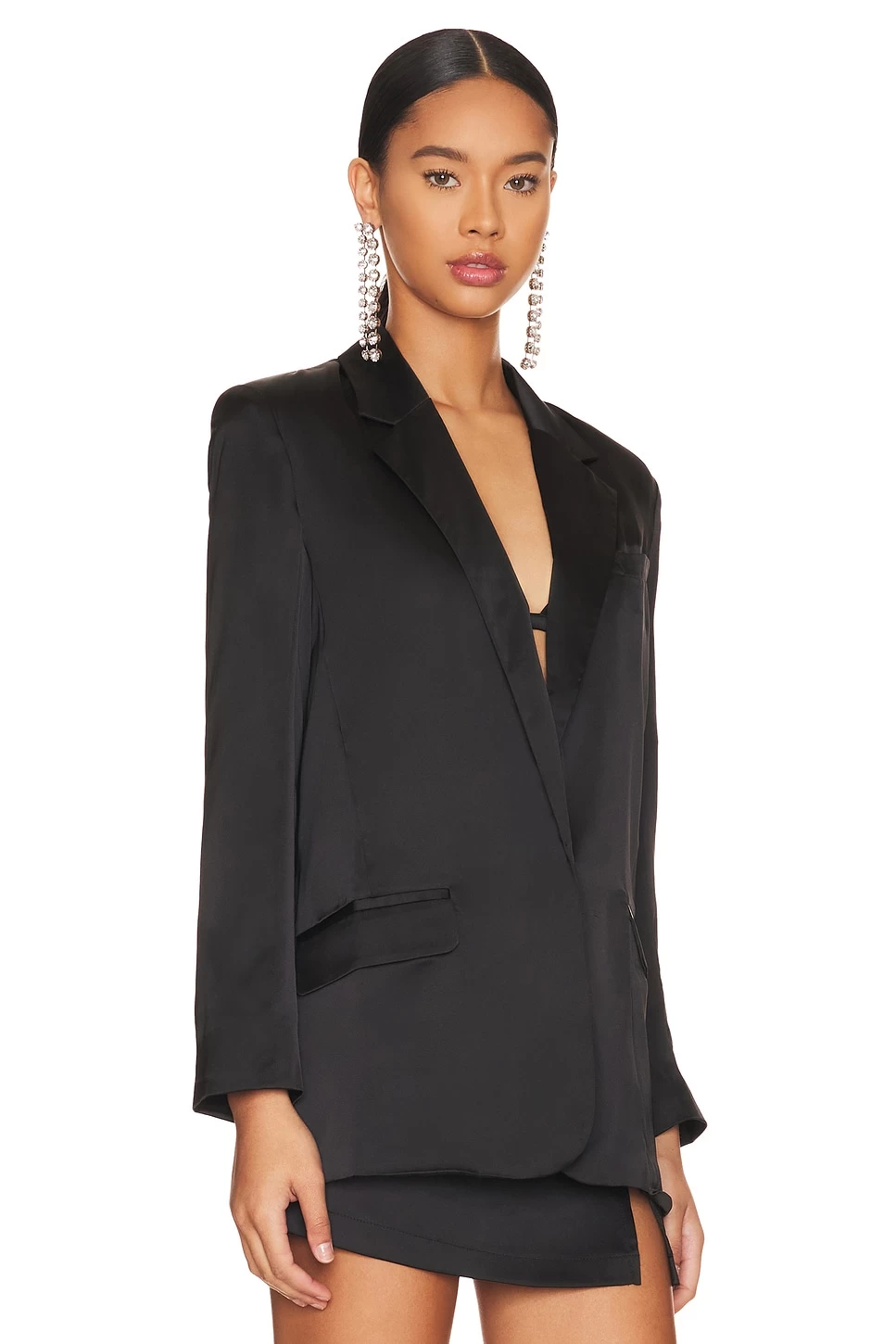 Steve Madden Smooth Talk Blazer Black 4 Steve Madden Smooth Talk Blazer Black - Image 2