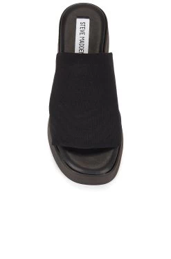 Steve Madden Slinky Slide Black -Fashion Women's Clothing Store SMAD WZ1026 V4