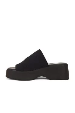 Steve Madden Slinky Slide Black -Fashion Women's Clothing Store SMAD WZ1026 V5