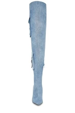 Steve Madden Brittany Boot Denim -Fashion Women's Clothing Store SMAD WZ1104 V4