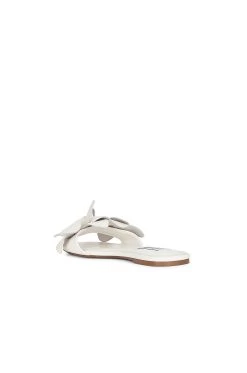 Steve Madden Melena Sandal White Leather 9 Steve Madden Melena Sandal White Leather -Fashion Women's Clothing Store SMAD WZ1157 V3