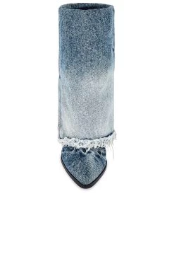 Steve Madden Livvy Boot Denim -Fashion Women's Clothing Store SMAD WZ1164 V4