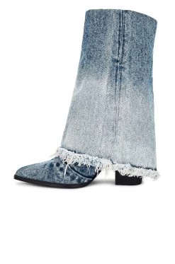 Steve Madden Livvy Boot Denim -Fashion Women's Clothing Store SMAD WZ1164 V5