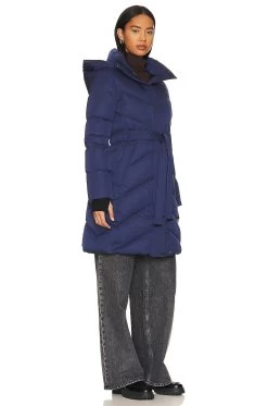 Bryanna Puffer Jacket Lapis -Fashion Women's Clothing Store SOIA WO466 V3