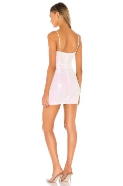 Harlee Sequin Cami Dress White -Fashion Women's Clothing Store SPDW WD1154 V3