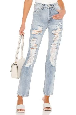 Patty Distressed Jean In Denim Medium Wash