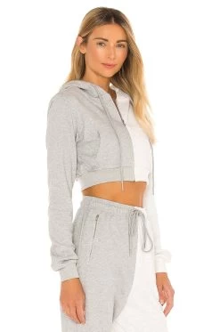 Renna Cropped Hoodie Grey Multi -Fashion Women's Clothing Store SPDW WK136 V3