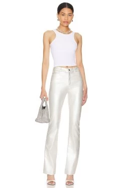 Shalisa Mid Rise Pant Silver -Fashion Women's Clothing Store SPDW WP184 V4