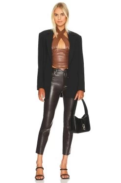 Wren Halter Top Brown -Fashion Women's Clothing Store SPDW WS1673 V4