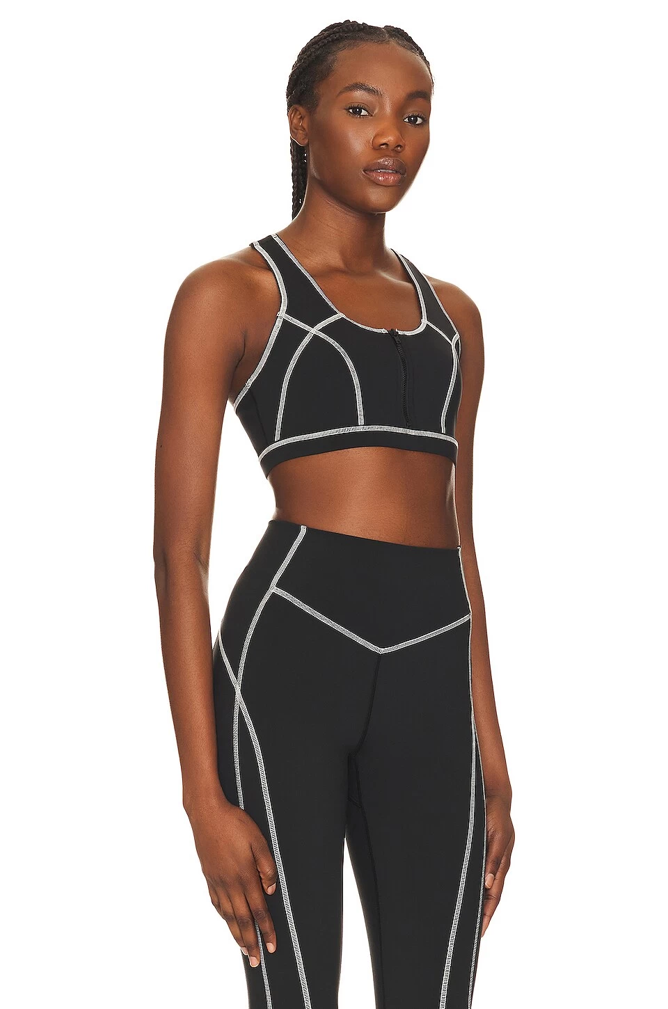 Spiritual Gangster Vera Zip Front Bra Black 4 Spiritual Gangster Vera Zip Front Bra Black - Image 2