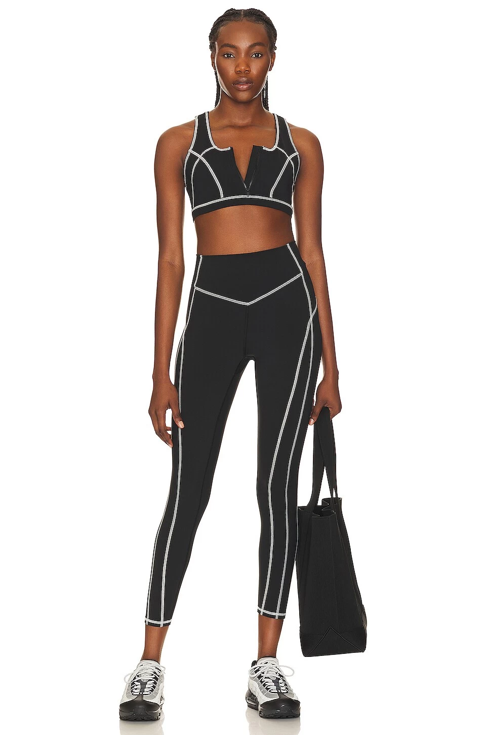 Spiritual Gangster Vera Zip Front Bra Black 6 Spiritual Gangster Vera Zip Front Bra Black - Image 4