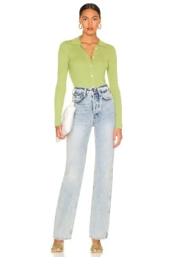 Button Up Top Moss -Fashion Women's Clothing Store STIR WS8 V4