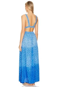 Hope Maxi Dress Pebbles Blue Gradasi 7 Hope Maxi Dress Pebbles Blue Gradasi -Fashion Women's Clothing Store TIAR WD416 V3