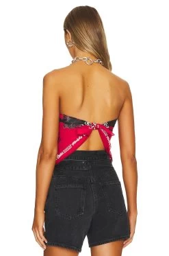 Ahroooo Bandana Vintage Red -Fashion Women's Clothing Store TLAU WA8 V3