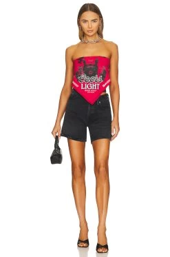 Ahroooo Bandana Vintage Red -Fashion Women's Clothing Store TLAU WA8 V4