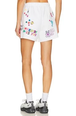 Somebody Loves You Sweat Shorts White 10 Somebody Loves You Sweat Shorts White -Fashion Women's Clothing Store TMAY WF5 V4