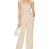Nora Jumpsuit Almond Stripe