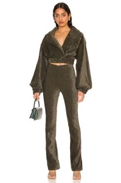 Valerie Pant Olive Green 9 Valerie Pant Olive Green -Fashion Women's Clothing Store TULA WP220 V4