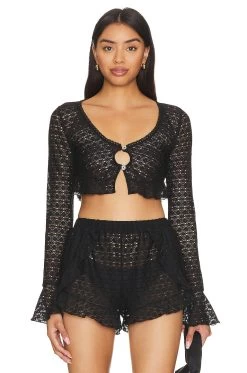 Letha Crop Top Black
