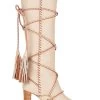 ULLA JOHNSON Atlas Moccasin High Heel Boot Chalk