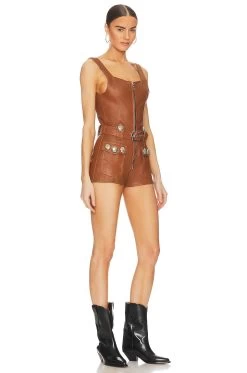 Midnight City Romper Tan -Fashion Women's Clothing Store UNDR WR4 V2