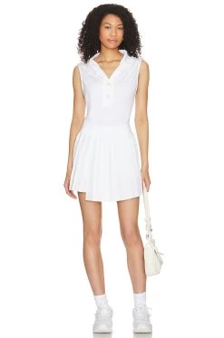 Varley Caine Polo White -Fashion Women's Clothing Store VARR WS43 V4