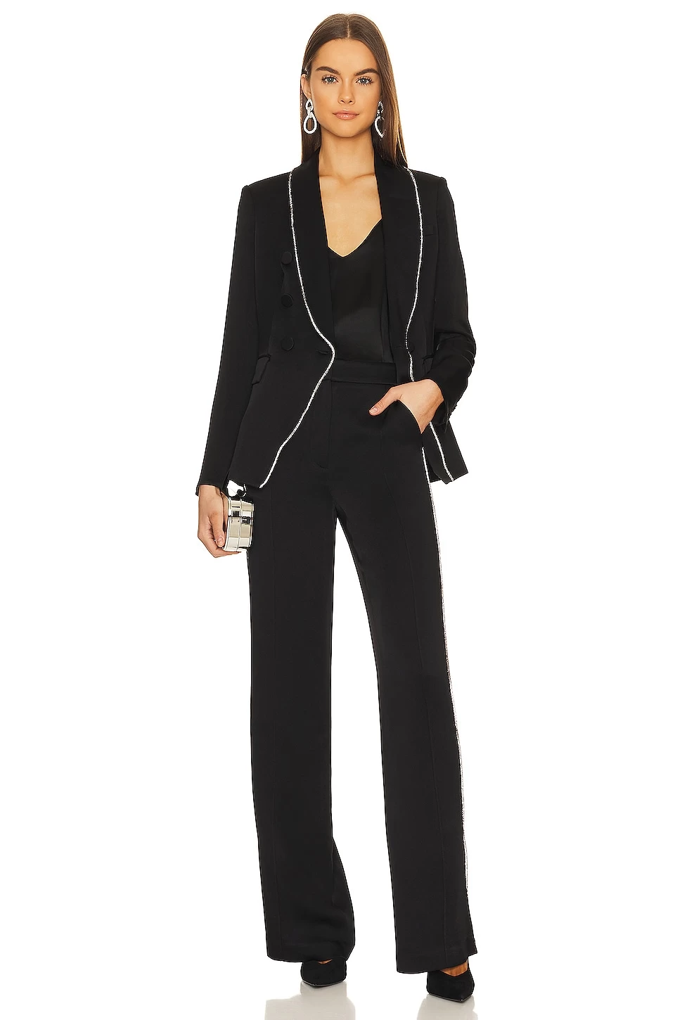 Veronica Beard Millicent Pant Black 6 Veronica Beard Millicent Pant Black - Image 4