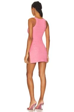 Versace La Vacanza Mini Dress Pink -Fashion Women's Clothing Store VERR WD5 V4