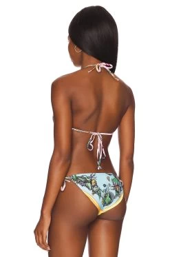 Versace Tresor De La Mer Triangle Bikini Top Giallo & Multicolor 8 Versace Tresor De La Mer Triangle Bikini Top Giallo & Multicolor -Fashion Women's Clothing Store VERR WX35 V3