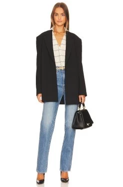 Vince Long Sleeve V Neck Blouse Pale Oat -Fashion Women's Clothing Store VINCE WS1077 V4