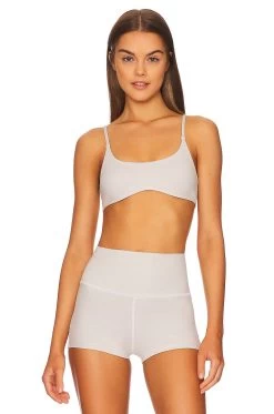 LoungeWell Amina Sports Bra Sky Grey Heather 7 LoungeWell Amina Sports Bra Sky Grey Heather -Fashion Women's Clothing Store WBEI WI15 V2