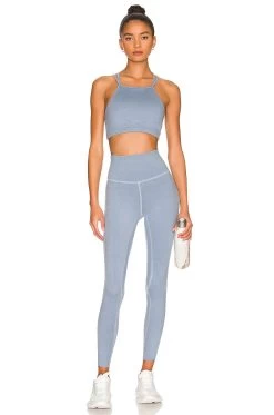 LoungeWell Bryce Sports Bra Steel Blue Heather 10 LoungeWell Bryce Sports Bra Steel Blue Heather -Fashion Women's Clothing Store WBEI WI6 V4