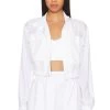 Aspyn Cropped Jacket Bright White