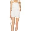 Basic Short Overall White 1 Basic Short Overall White -Fashion Women's Clothing Store WWWR WR40 V1