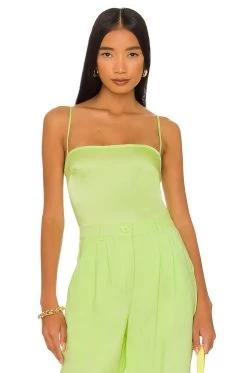 Strappy Bodysuit Sharp Green -Fashion Women's Clothing Store WWWR WS61 V1 1