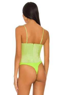 Strappy Bodysuit Sharp Green -Fashion Women's Clothing Store WWWR WS61 V4
