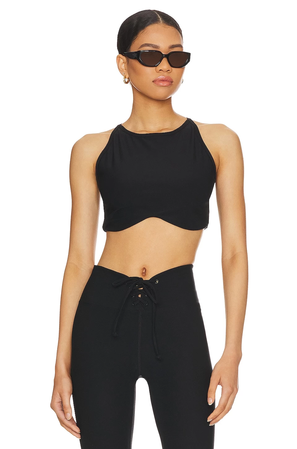 Stretch Halter Tank Black 3 Stretch Halter Tank Black